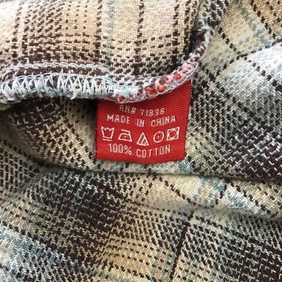 MCCORMICK western cowboy wear plaid men 100% cotton button down shirt in Large - Picture 7 of 14